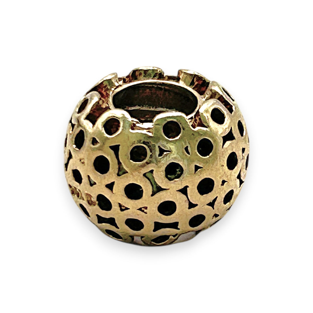 NZGD | 14ct Gold Bead Charm - Golden Whisper Orb