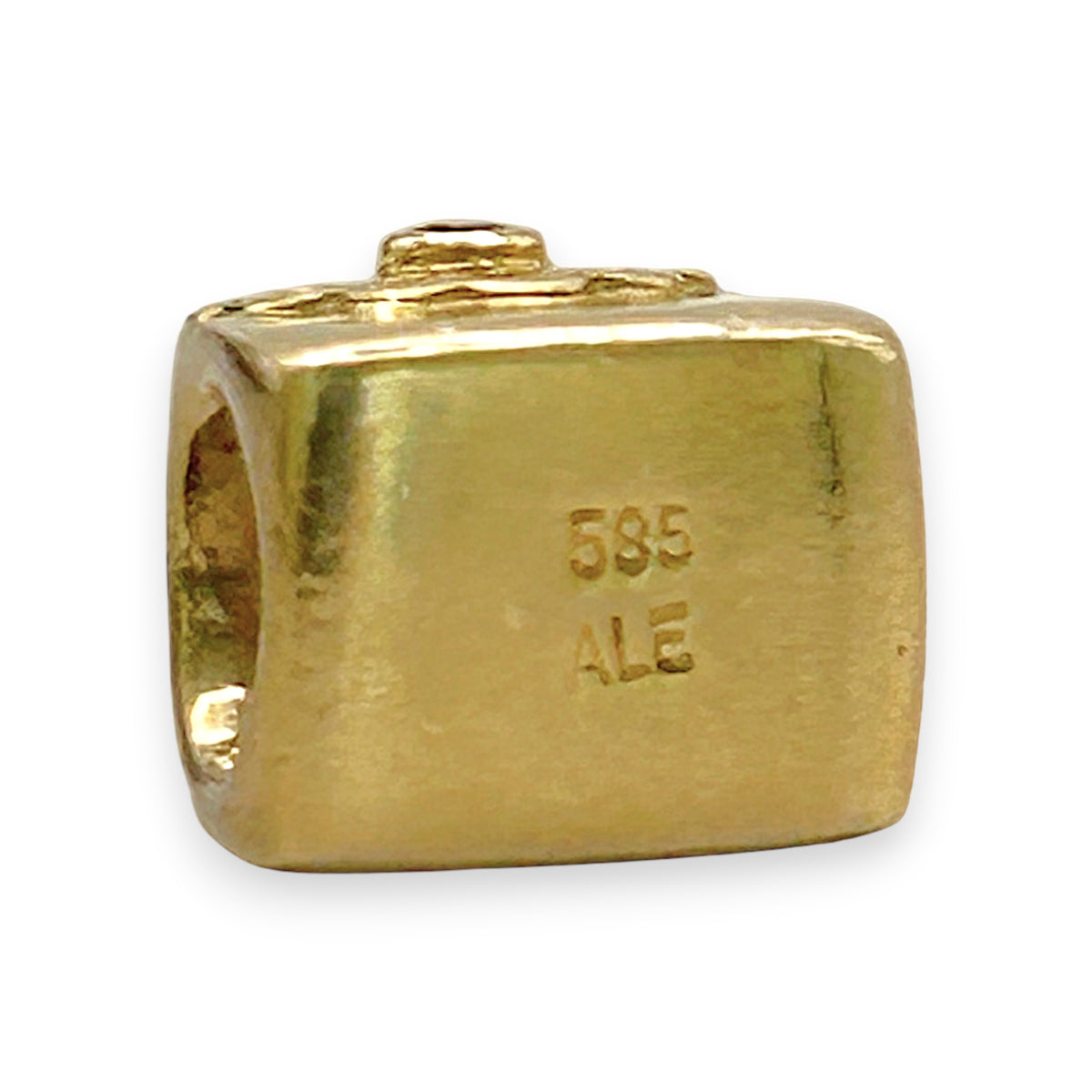 NZGD | 14ct Gold PANDORA charm - Purse with Natural Diamond