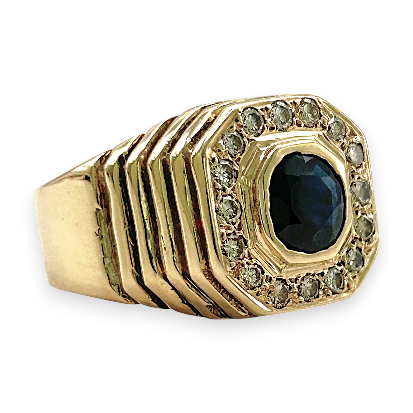 NZGD | 14ct Gold  Midnight Crown Ring Valuation $12,300