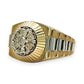 NZGD | 14ct Y/W Gold Regal Watchline Halo Ring Valuation $8,300