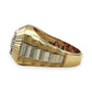 NZGD | 14ct Y/W Gold Regal Watchline Halo Ring Valuation $8,300