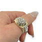 NZGD | 14ct Y/W Gold Regal Watchline Halo Ring Valuation $8,300