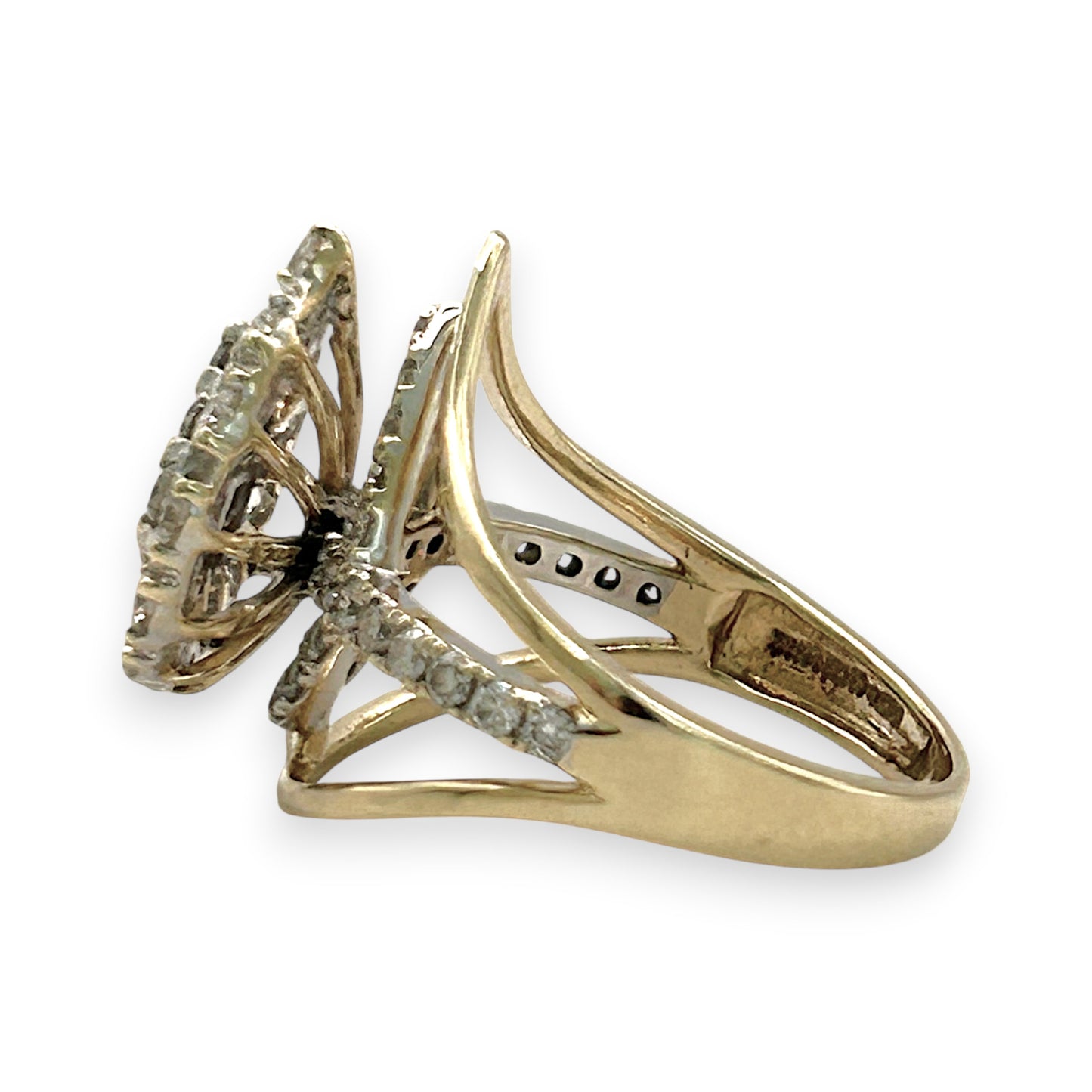 NZGD | 14ct Gold  Eternal Dewdrop Crown Ring Valuation $3,850