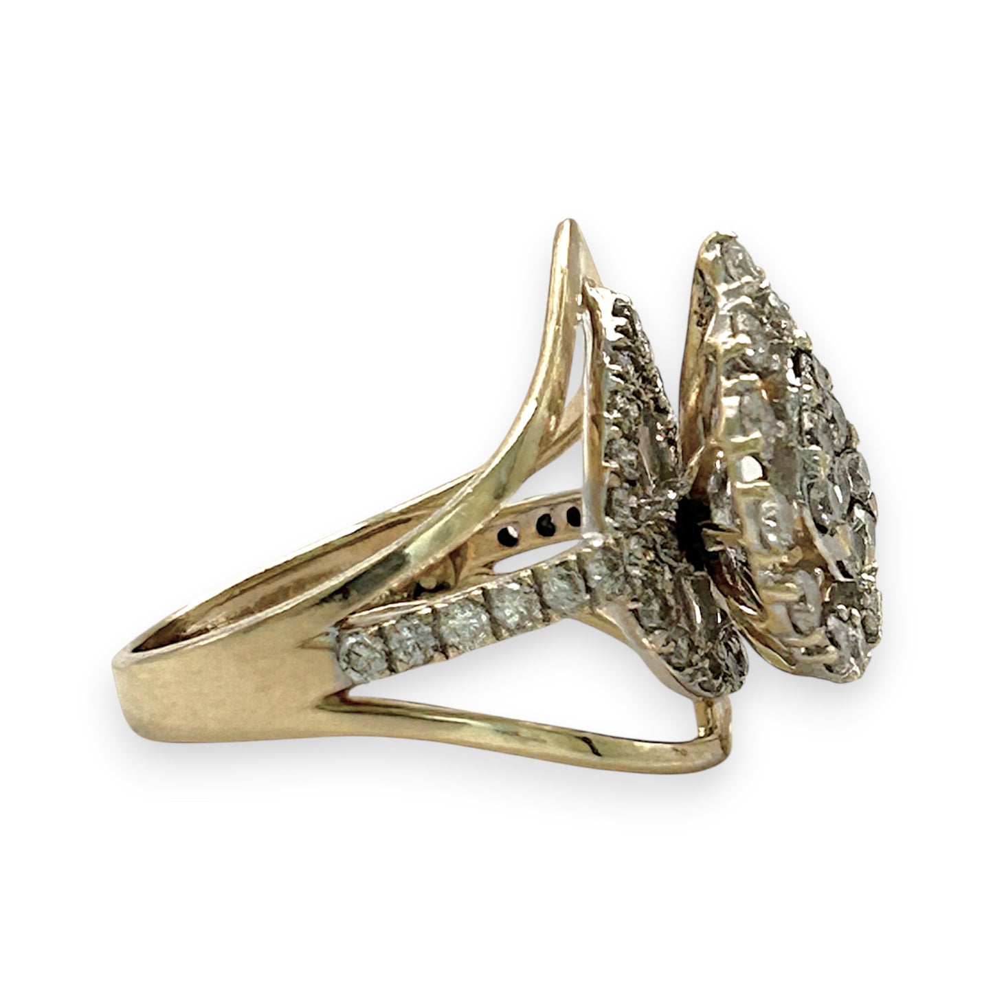 NZGD | 14ct Gold  Eternal Dewdrop Crown Ring Valuation $3,850
