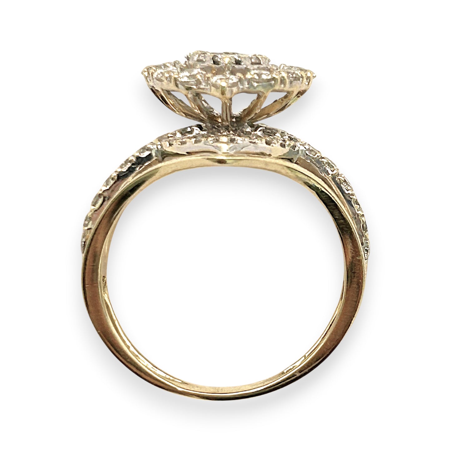 NZGD | 14ct Gold  Eternal Dewdrop Crown Ring Valuation $3,850