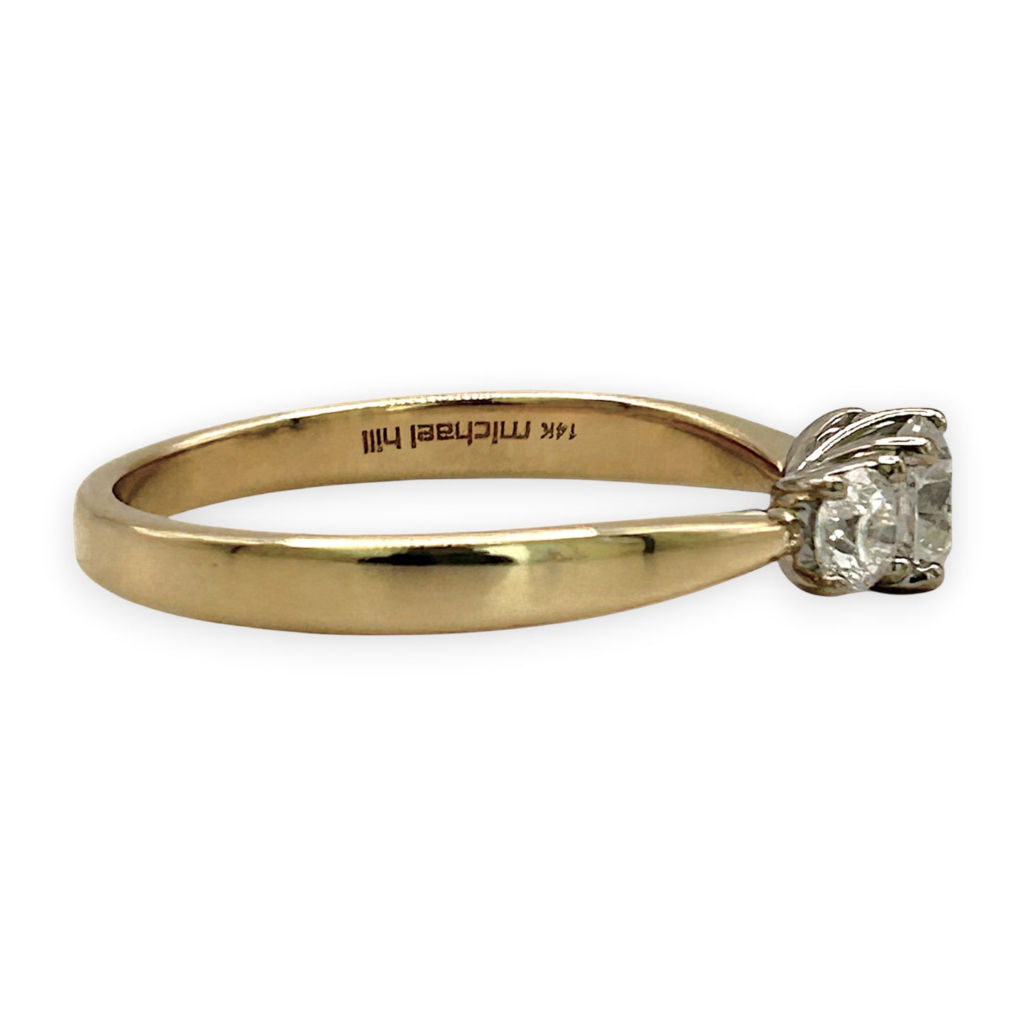 NZGD | 14ct Gold  Classic Michael Hill Crownline Ring Valuation $7,999