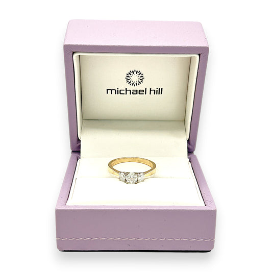 NZGD | 14ct Gold  Classic Michael Hill Crownline Ring Valuation $7,999