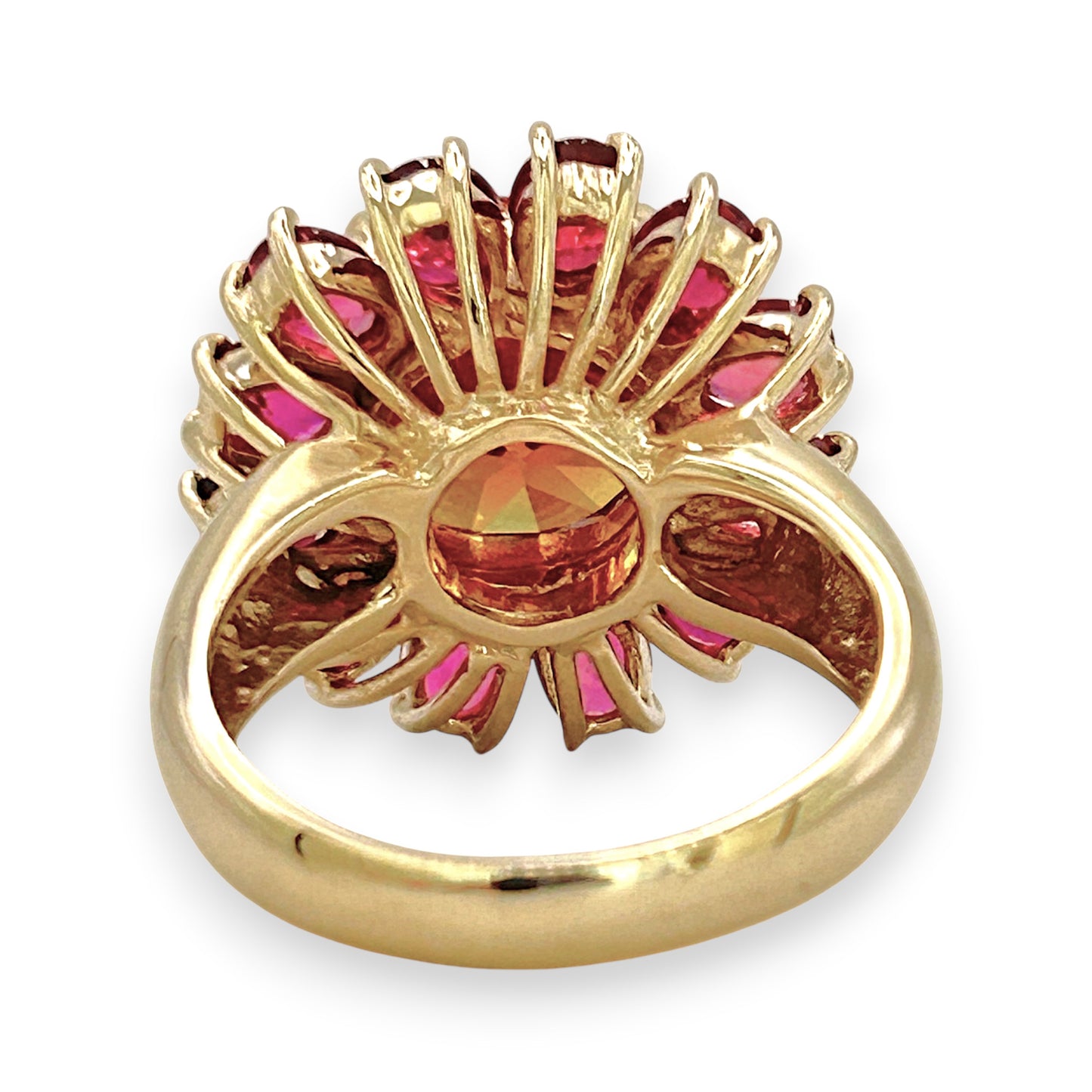 NZGD | 14ct Gold Ruby Bloom Ring Valuation $9,000