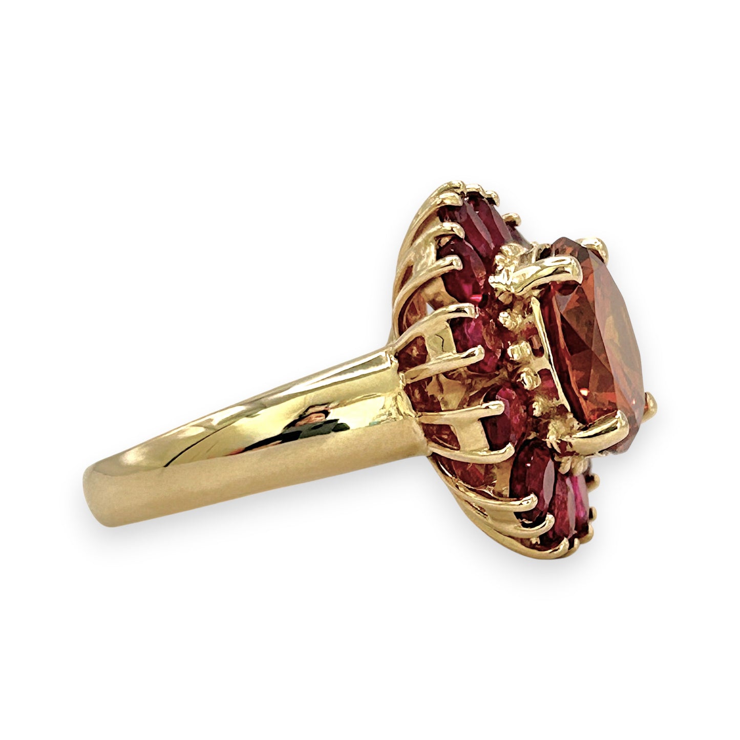 NZGD | 14ct Gold Ruby Bloom Ring Valuation $9,000