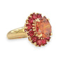 NZGD | 14ct Gold Ruby Bloom Ring Valuation $9,000
