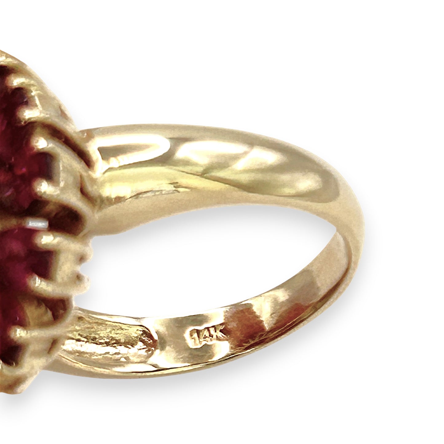 NZGD | 14ct Gold Ruby Bloom Ring Valuation $9,000