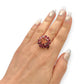 NZGD | 14ct Gold Ruby Bloom Ring Valuation $9,000