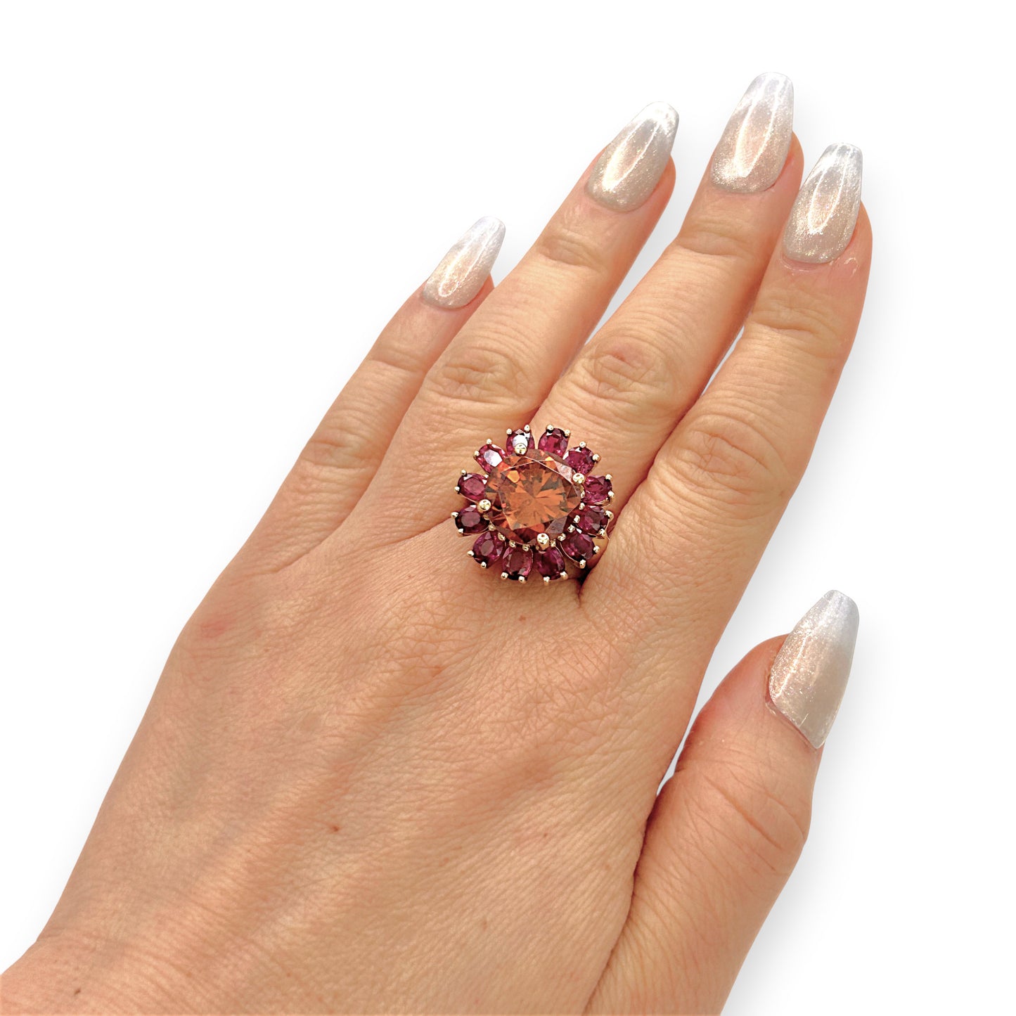 NZGD | 14ct Gold Ruby Bloom Ring Valuation $9,000