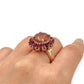 NZGD | 14ct Gold Ruby Bloom Ring Valuation $9,000