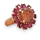 NZGD | 14ct Gold Ruby Bloom Ring Valuation $9,000