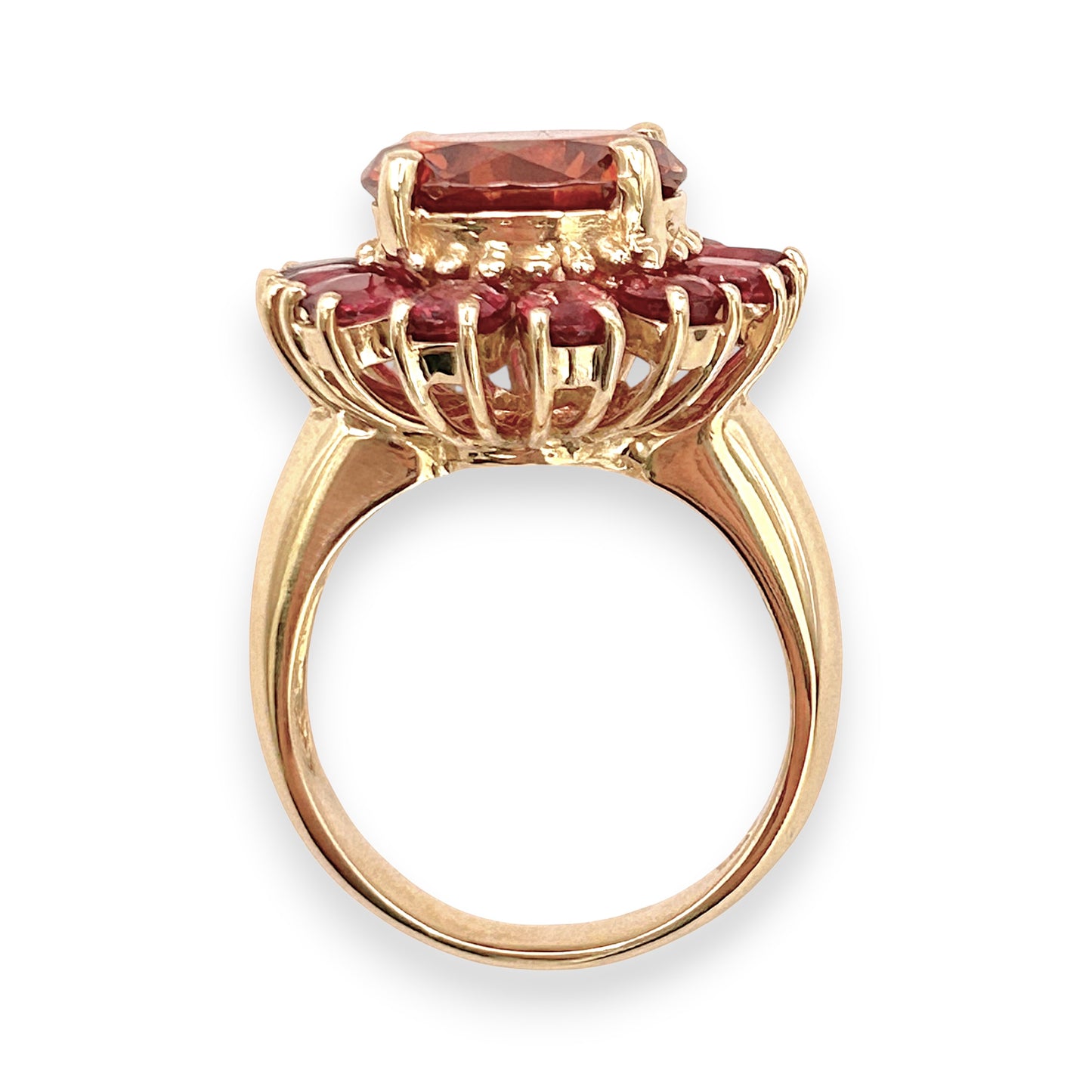 NZGD | 14ct Gold Ruby Bloom Ring Valuation $9,000