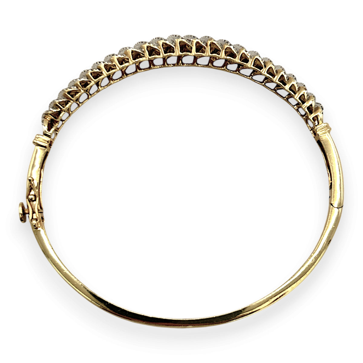 NZGD | 14ct Gold Celestial Diamond Bangle TDW 2.0ct Valuation $13,500