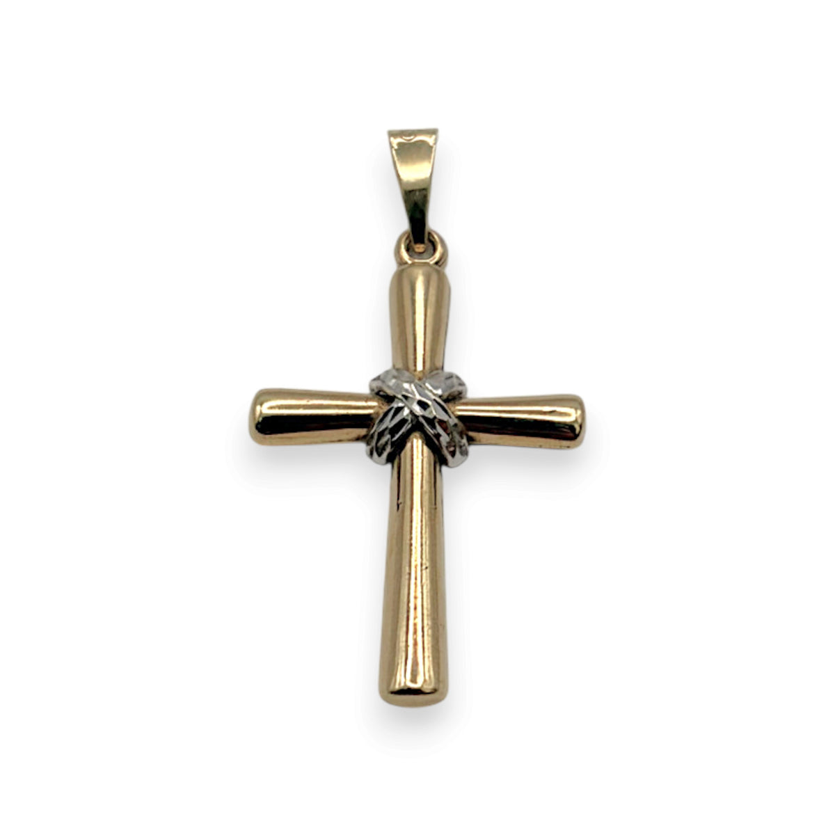 NZGD | 9ct Gold Covenant Twist Cross Pendant 26.8mm