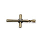 NZGD | 9ct Gold Covenant Twist Cross Pendant 26.8mm