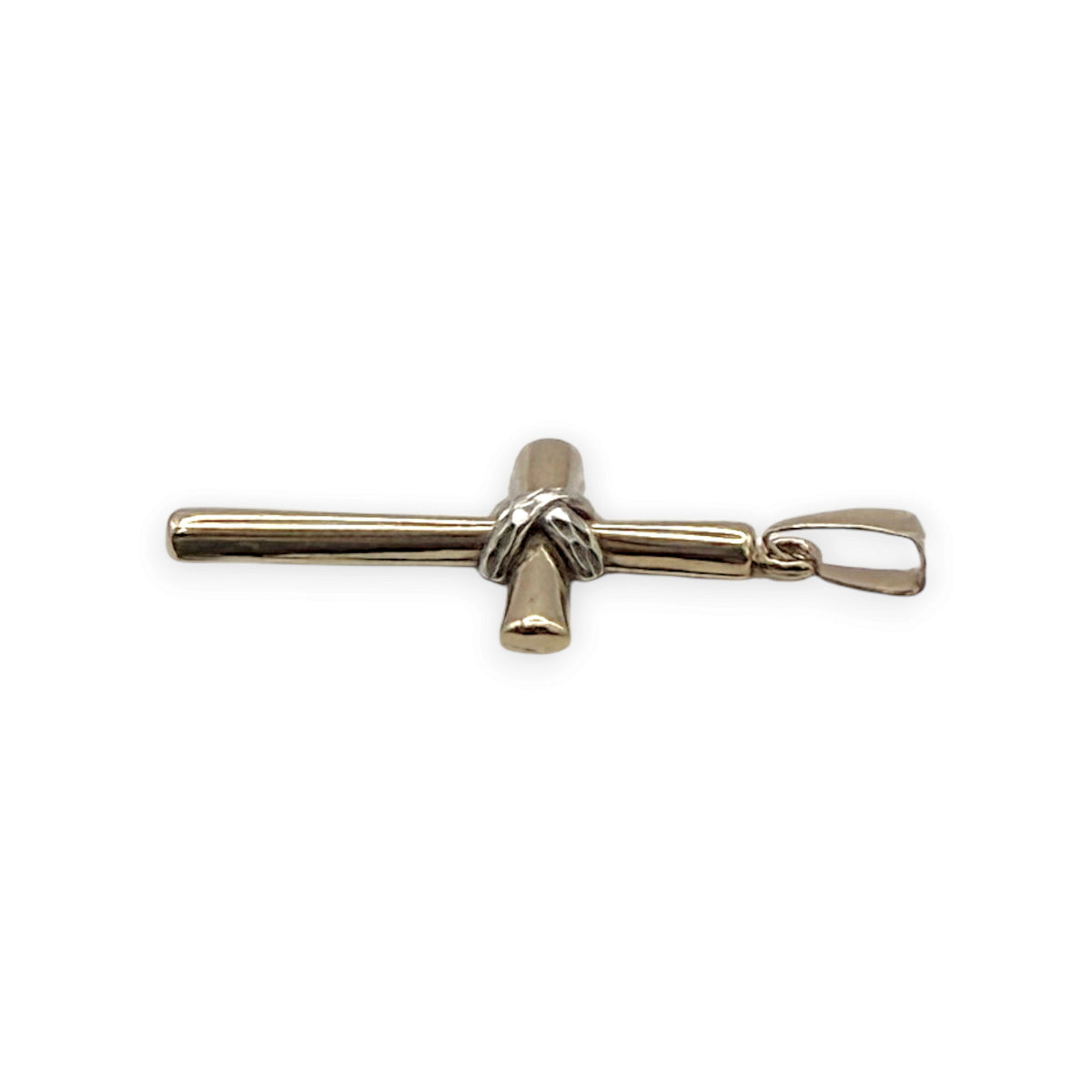 NZGD | 9ct Gold Covenant Twist Cross Pendant 26.8mm