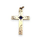 NZGD | 9ct Gold Vintage Guiding Star Cross Pendant 29.0mm