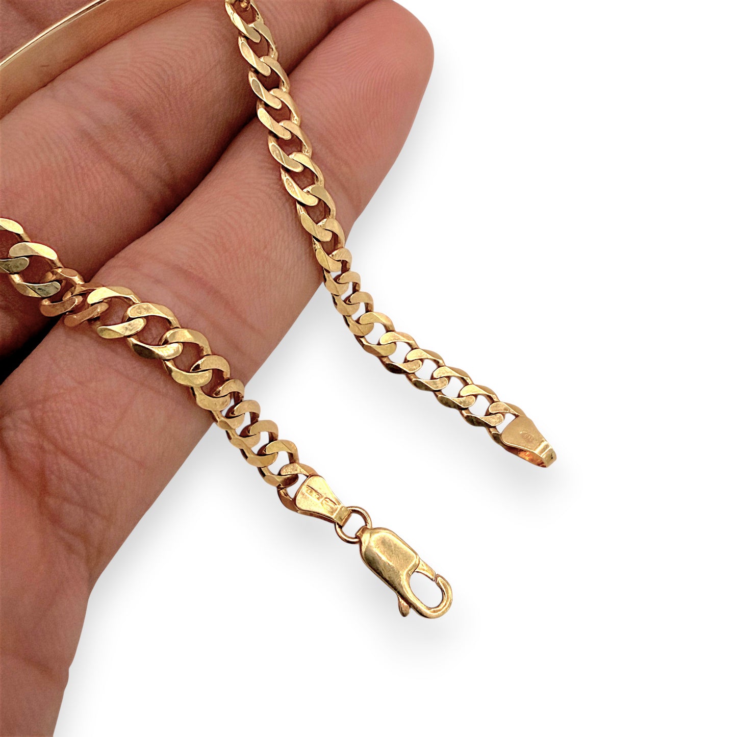 NZGD | 9ct Gold UNOAERRE Horizon ID Bar Bracelet 19cm