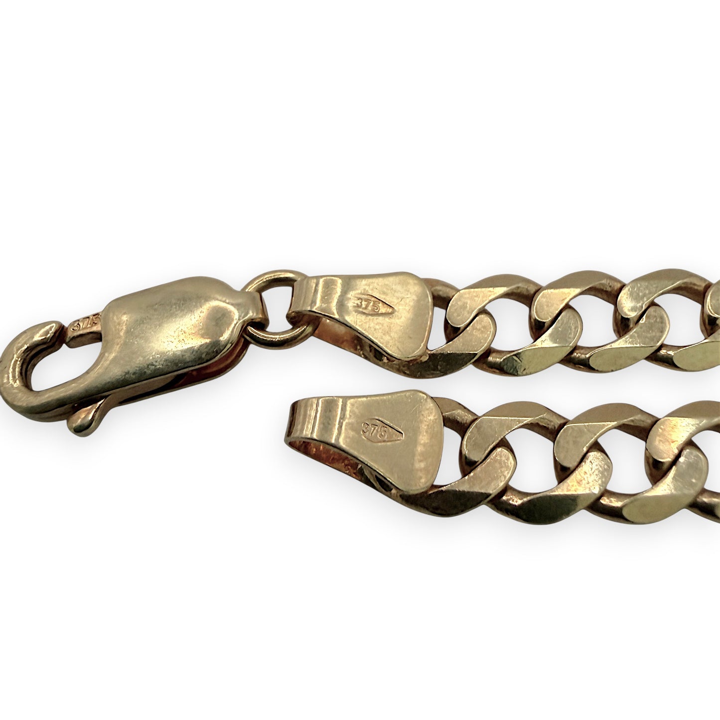 NZGD | 9ct Gold UNOAERRE Horizon ID Bar Bracelet 19cm