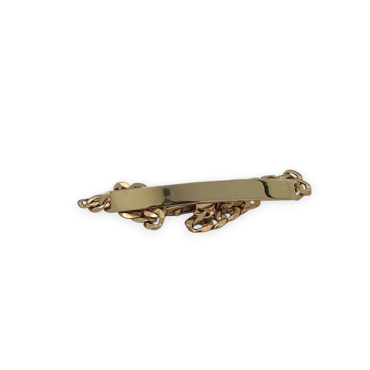 NZGD | 9ct Gold UNOAERRE Horizon ID Bar Bracelet 19cm