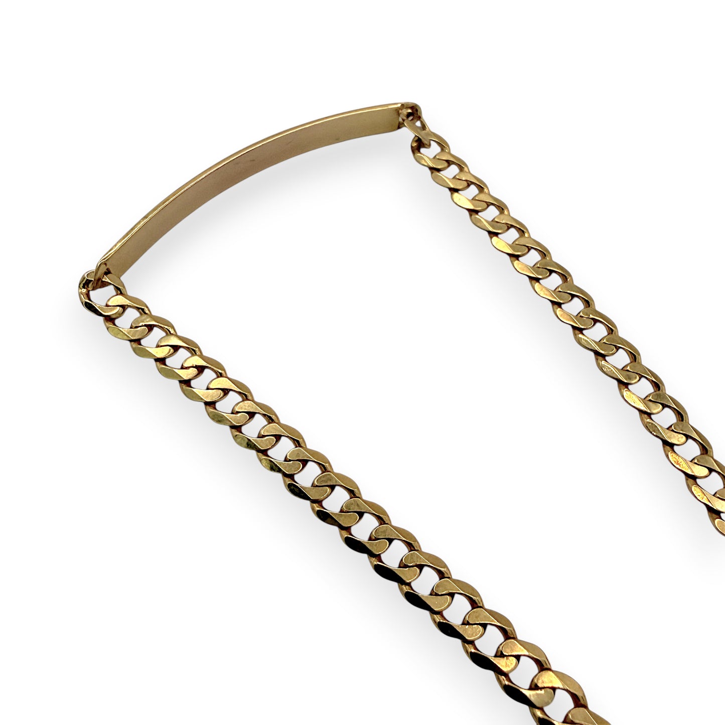 NZGD | 9ct Gold UNOAERRE Horizon ID Bar Bracelet 19cm