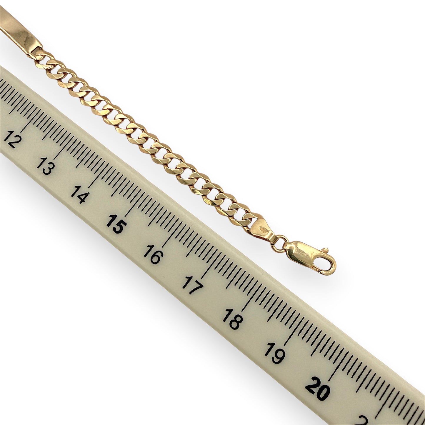NZGD | 9ct Gold UNOAERRE Horizon ID Bar Bracelet 19cm