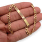 NZGD | 9ct Gold UNOAERRE Horizon ID Bar Bracelet 19cm