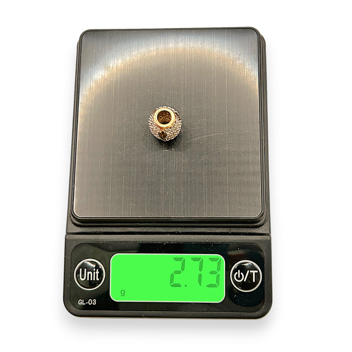 NZGD | 10ct Gold Emma & Roe Radiant Flow Charm With Natural Diamonds 1.00ct.