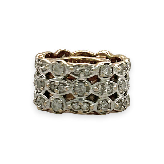 NZGD | 10ct Gold MICHAEL HILL Diamond Lattice Glow Charm