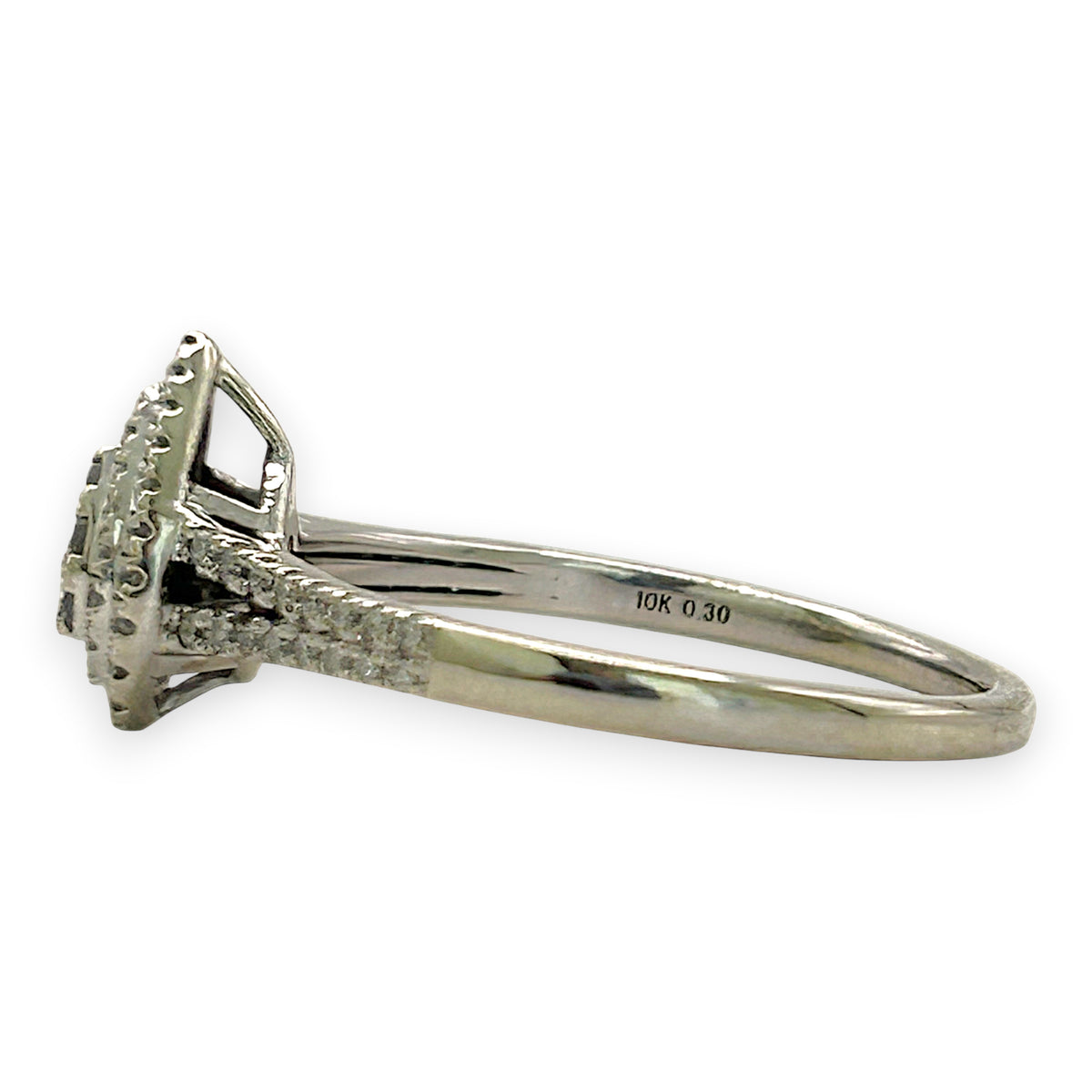 NZGD | 10ct Gold Teardrop Cluster Royale Ring Size U