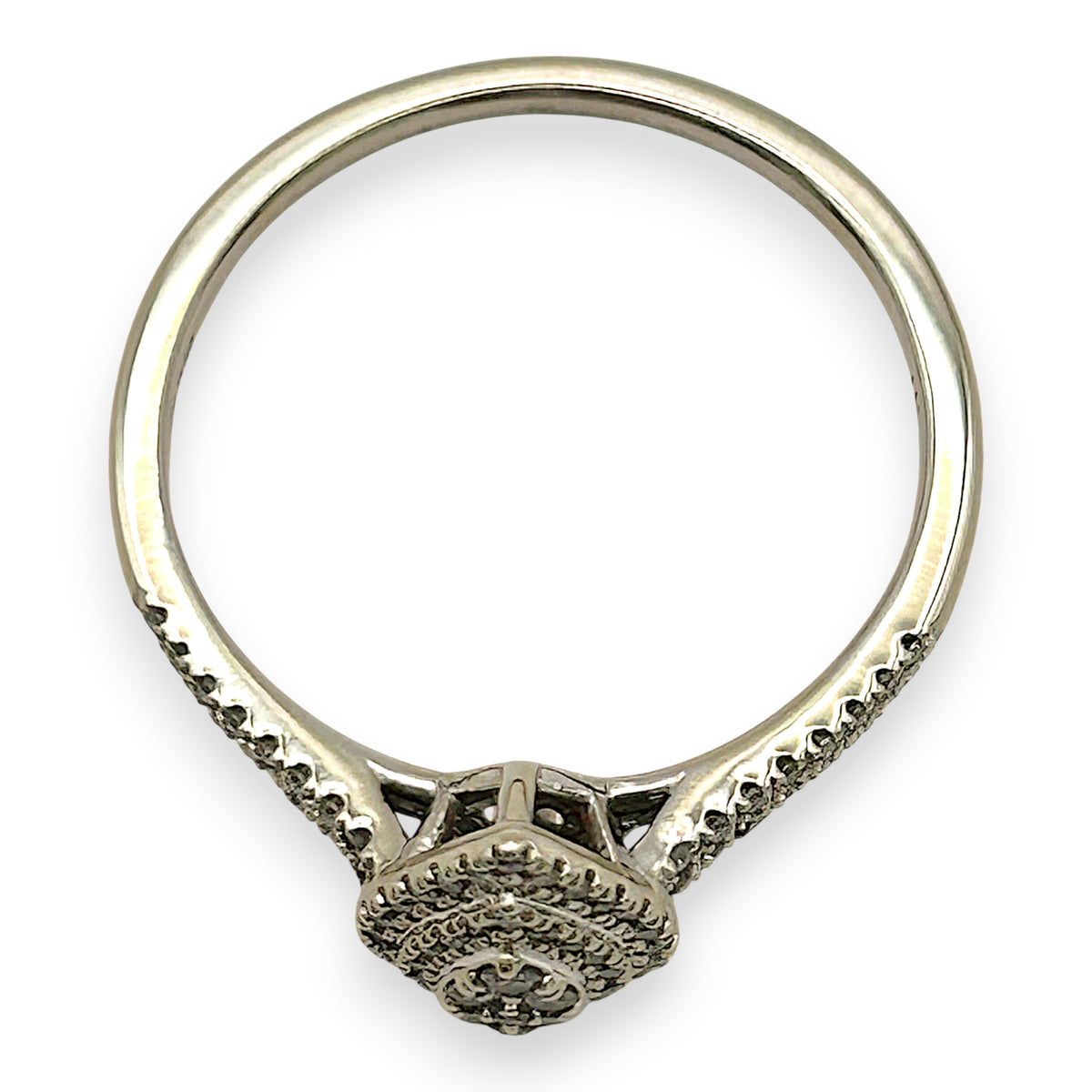 NZGD | 10ct Gold Teardrop Cluster Royale Ring Size U