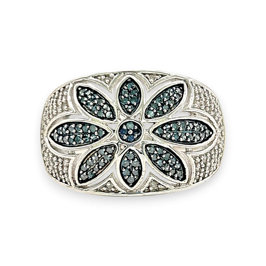 NZGD | 10ct Gold Celestial Frost Bloom Ring Valuation $3,500