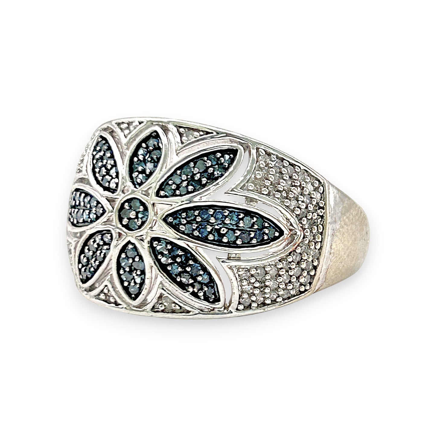 NZGD | 10ct Gold Celestial Frost Bloom Ring Valuation $3,500