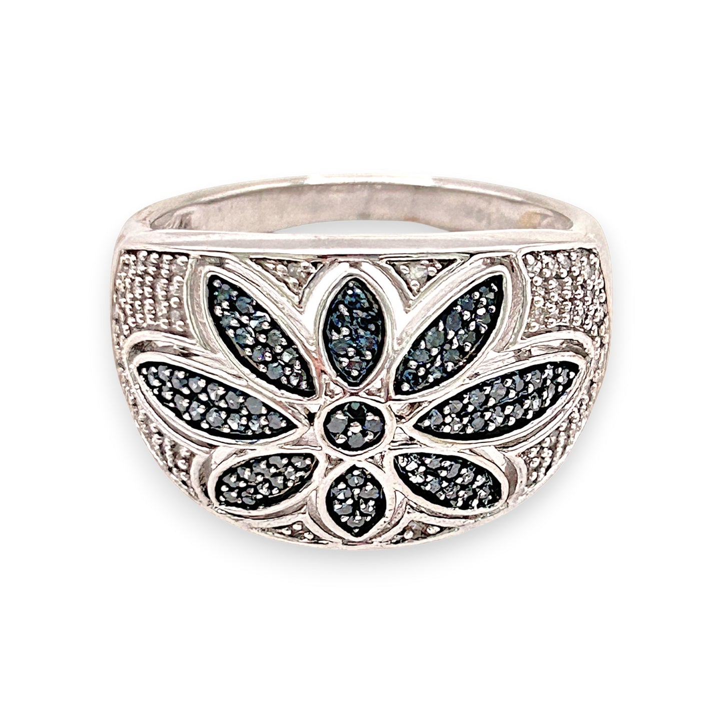 NZGD | 10ct Gold Celestial Frost Bloom Ring Valuation $3,500