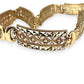 NZGD | 9ct Y/W Gold Vintage Scroll Bracelet 17cm