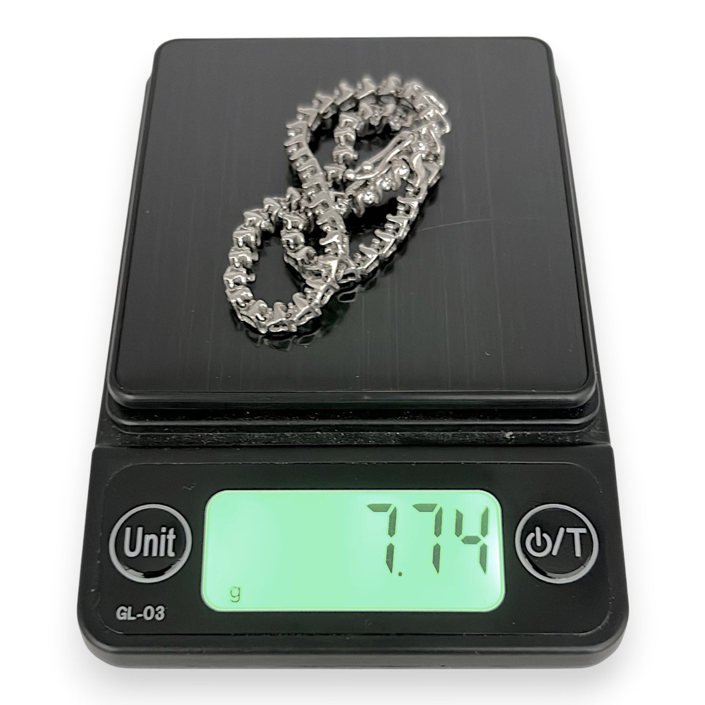 NZGD | 9ct White Gold Luminous Grace Tennis Bracelet 19cm