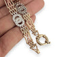 NZGD | 9ct Y/W/R Gold Vintage Tri‑Tone Harmony Bracelet 20cm