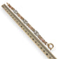 NZGD | 9ct Y/W/R Gold Vintage Tri‑Tone Harmony Bracelet 20cm