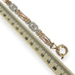 NZGD | 9ct Y/W/R Gold Vintage Tri‑Tone Harmony Bracelet 20cm