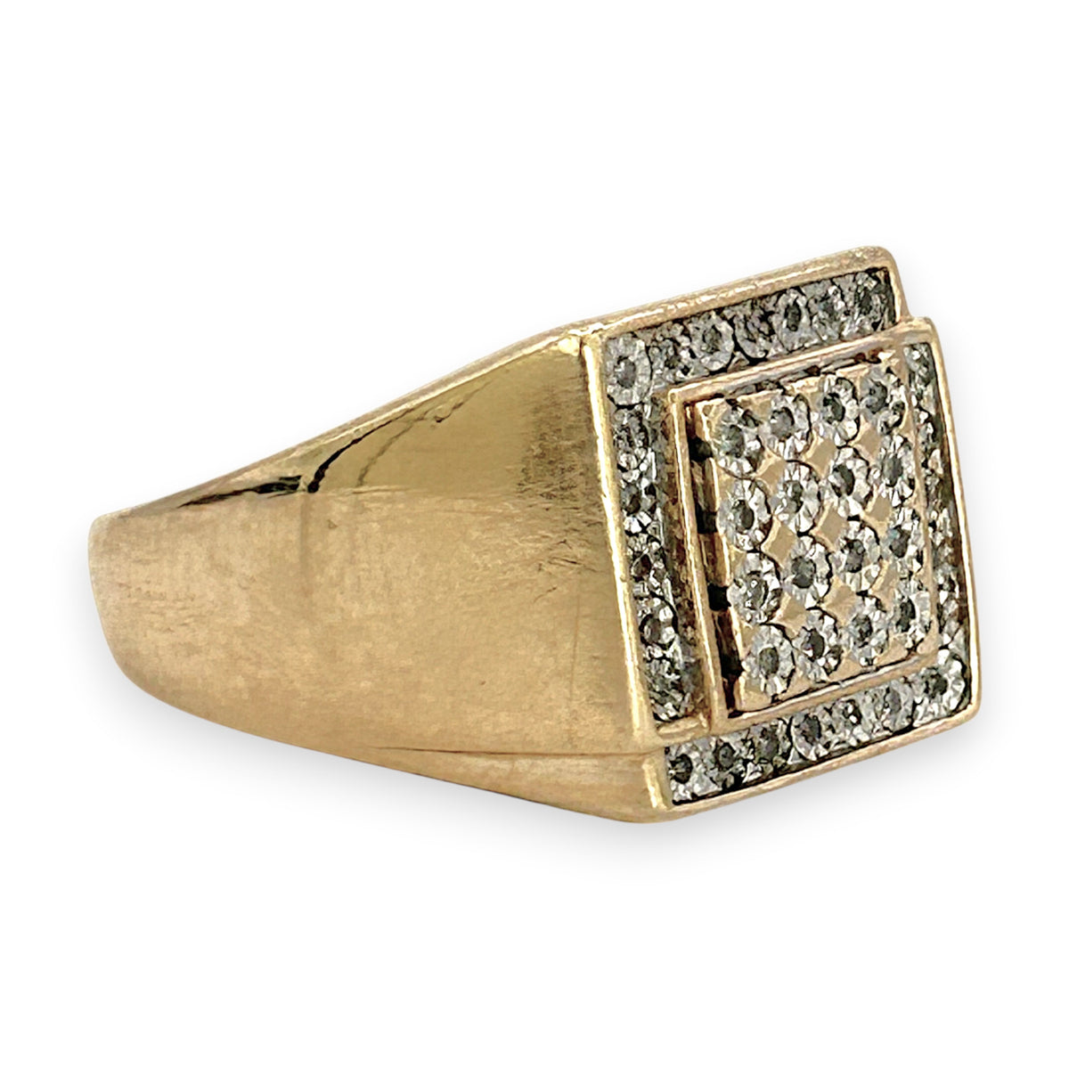 NZGD | 9ct Gold Diamond Mosaic Ring Valuation $3,300