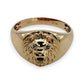 NZGD | 9ct Gold PROUDS Lion Head Signet Ring Size Y ½