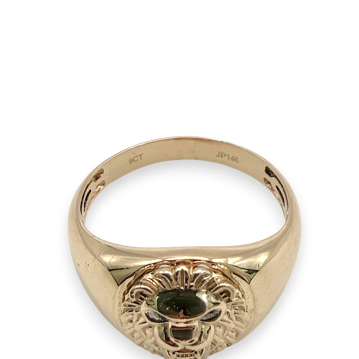NZGD | 9ct Gold PROUDS Lion Head Signet Ring Size Y ½