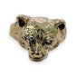 NZGD | 9ct Gold Panther Head Ring Artisan Finish Size T ½