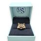 NZGD | 9ct Gold Panther Head Ring Artisan Finish Size T ½
