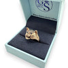 NZGD | 9ct Gold Panther Head Ring Artisan Finish Size T ½