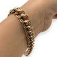 NZGD | 9ct R/Y Gold Aurora Rollo Curb Bracelet Valuation $10,500